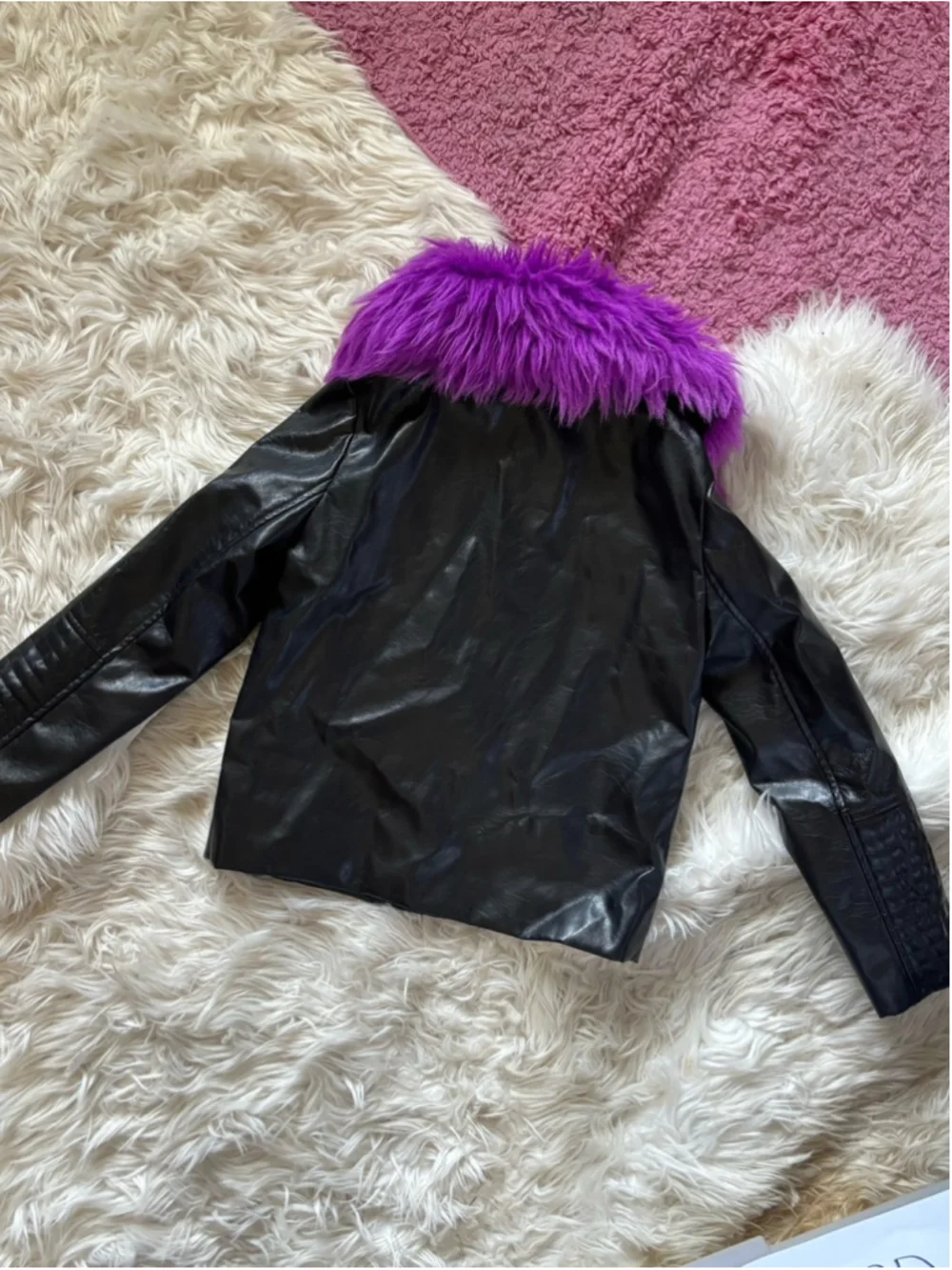 Disney Descendants 3 Mal Moto Jacket with Detachable Faux-Fur Collar
